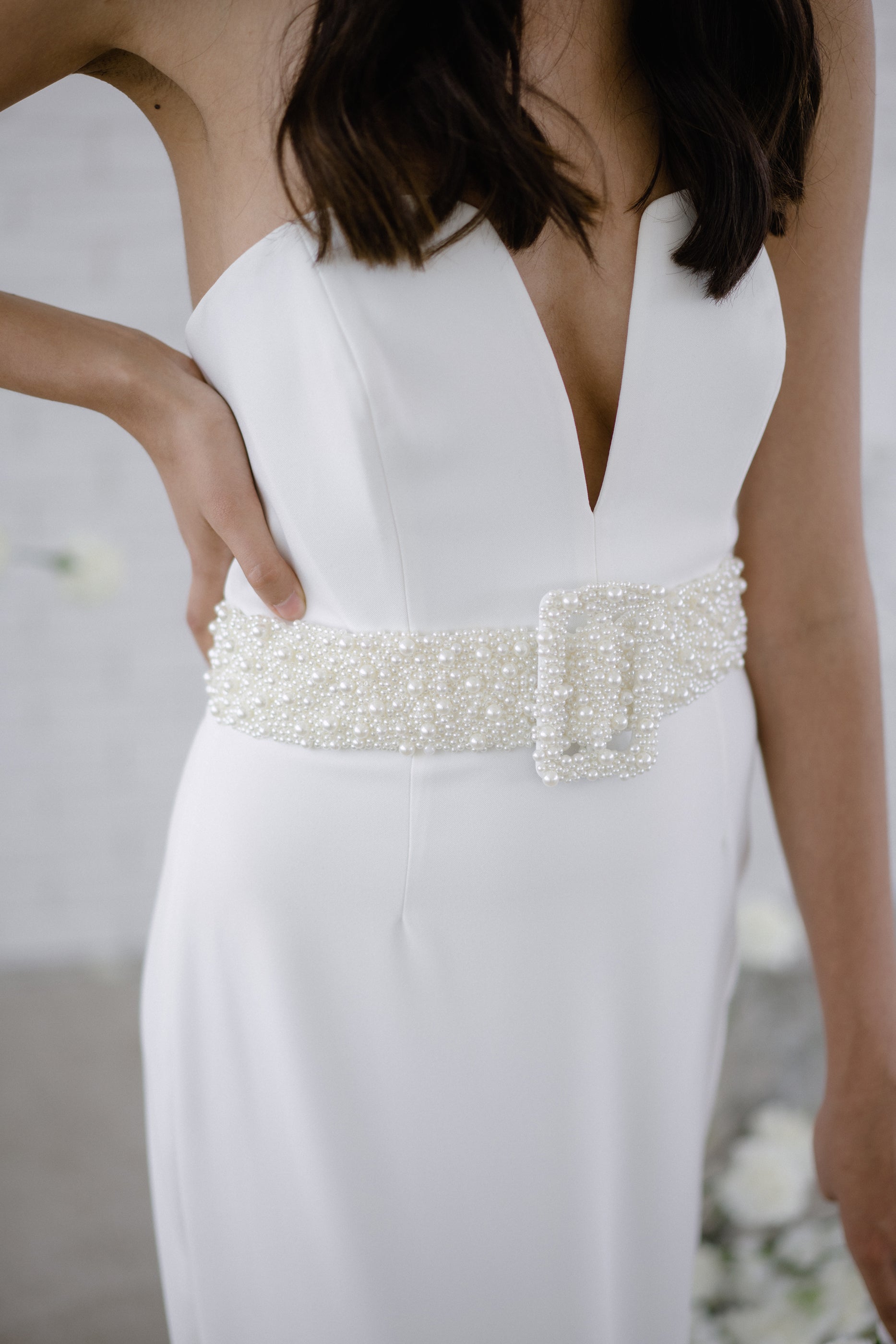 【Grace U】25SS★ Grace Pearl Chain Belt Grace U】25SS☆ Grace Pearl Chain Belt Pearl Chain Belt | Azazie